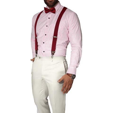 Camisa Rosada y Blanco