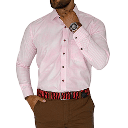 Camisa Blanco y Rosado