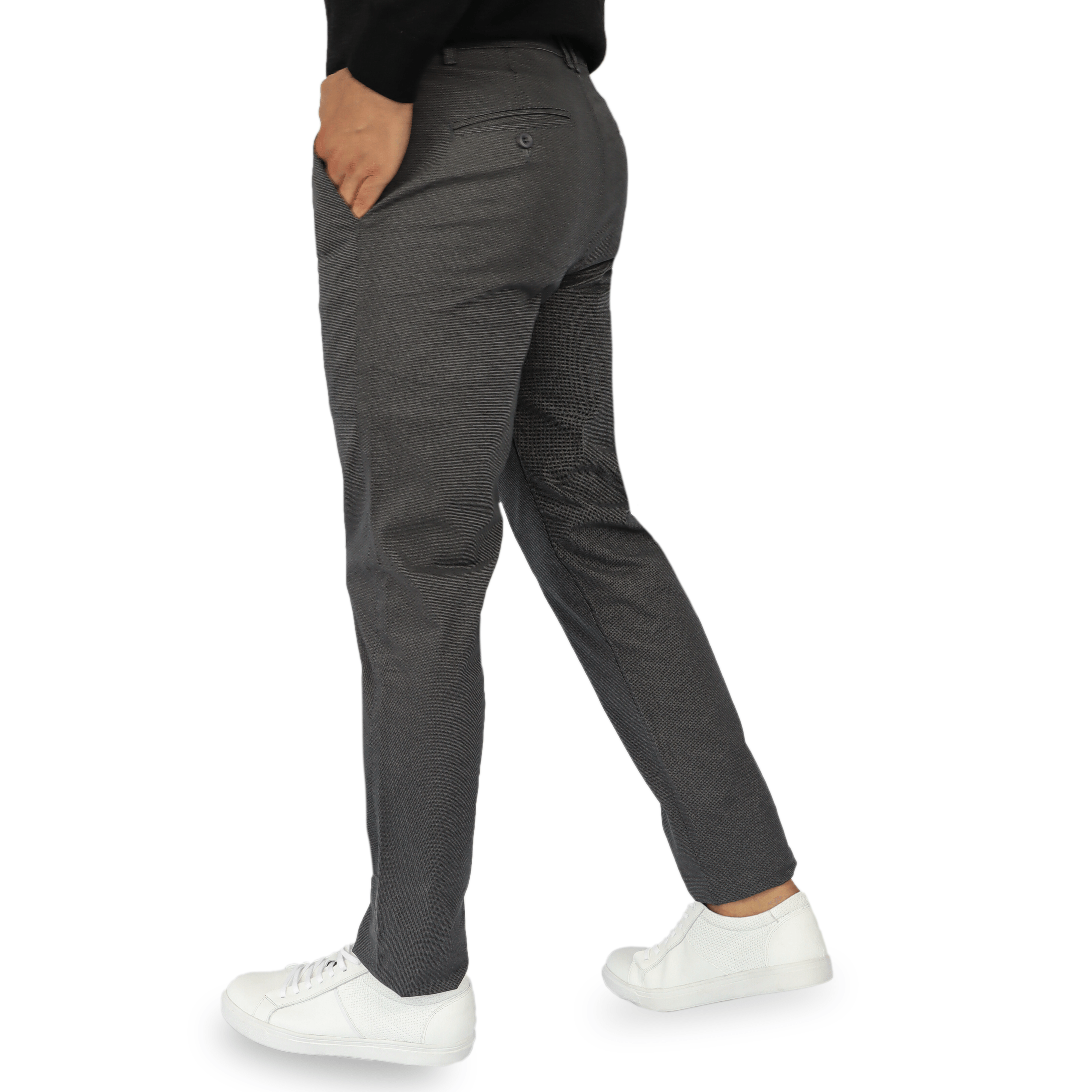 Pantalón Dril Gris Oscuro Hombre