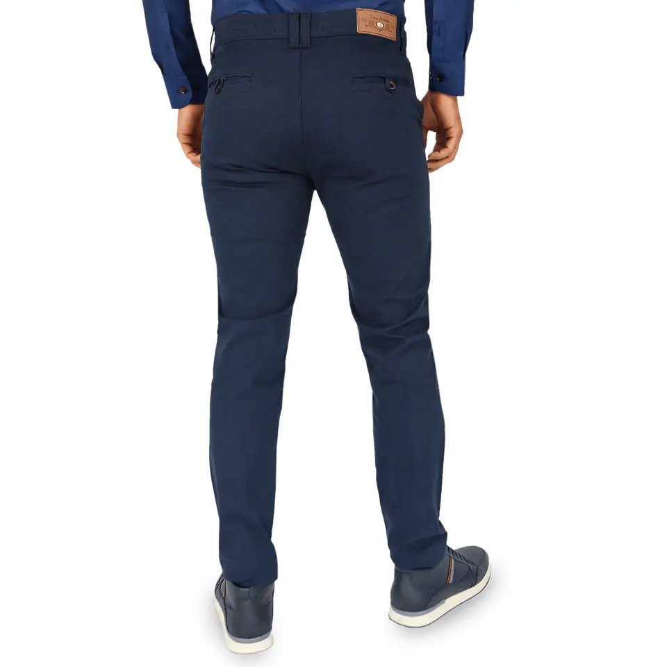 Pantalón Dril Azul Oscuro Liso 2