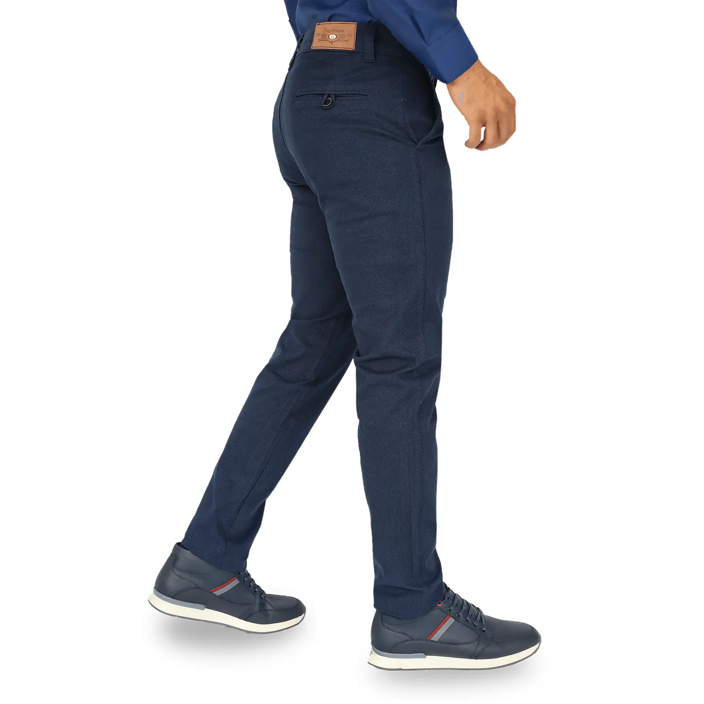 Pantalón Dril Azul Oscuro Liso 3
