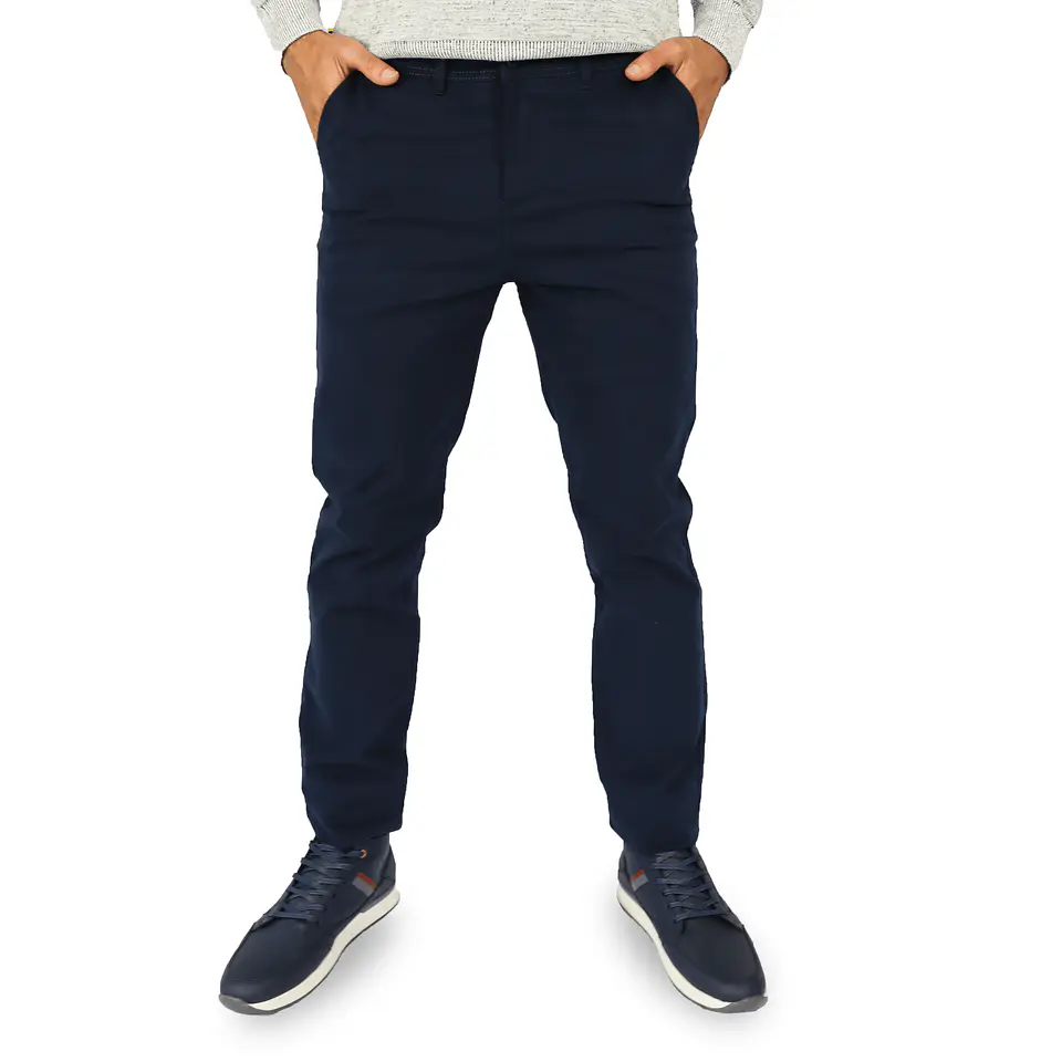 Pantalón Dril Liso Azul 1