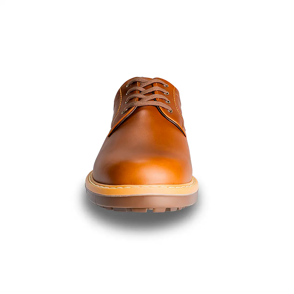 Zapato Semi Formal Miel Cordones 5