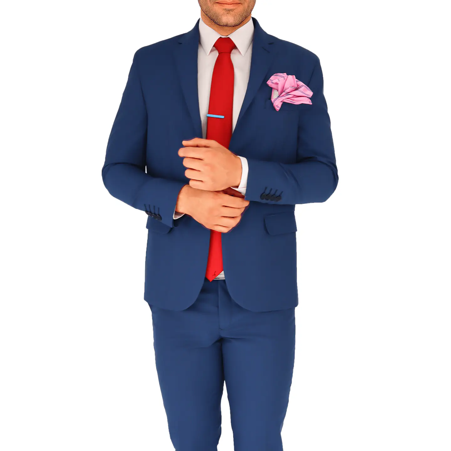 Traje Clásico Azul Medio 1