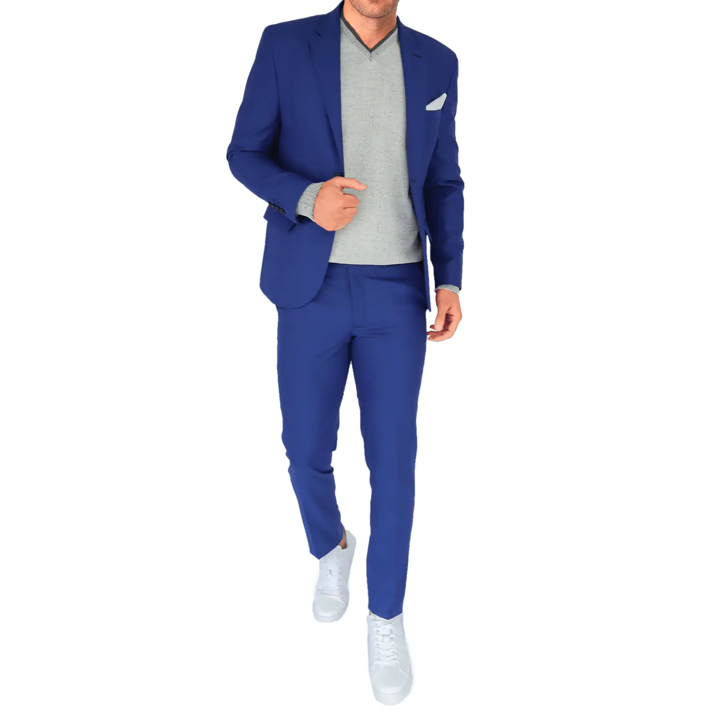 Traje Clásico Azul Cobalto 2