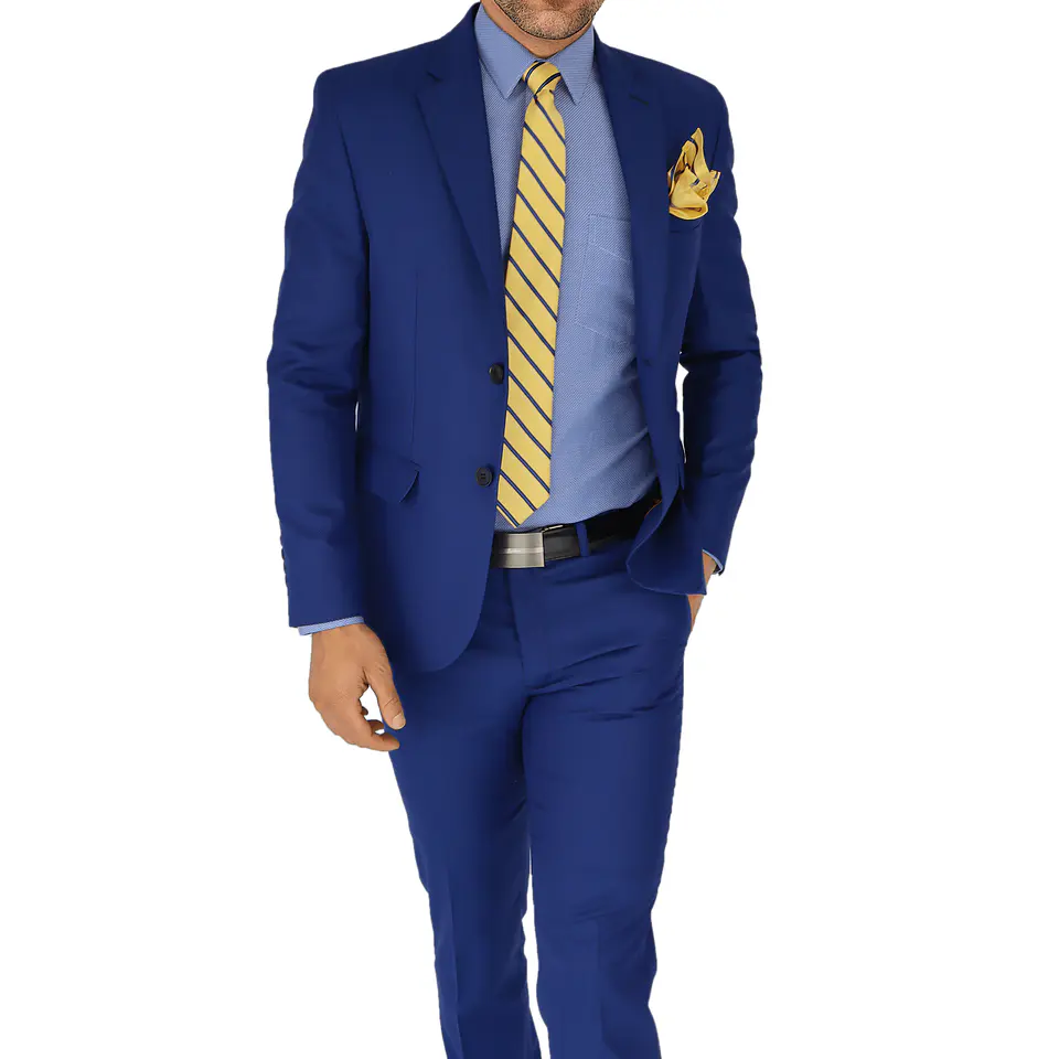 Traje Clásico Azul Cobalto 1
