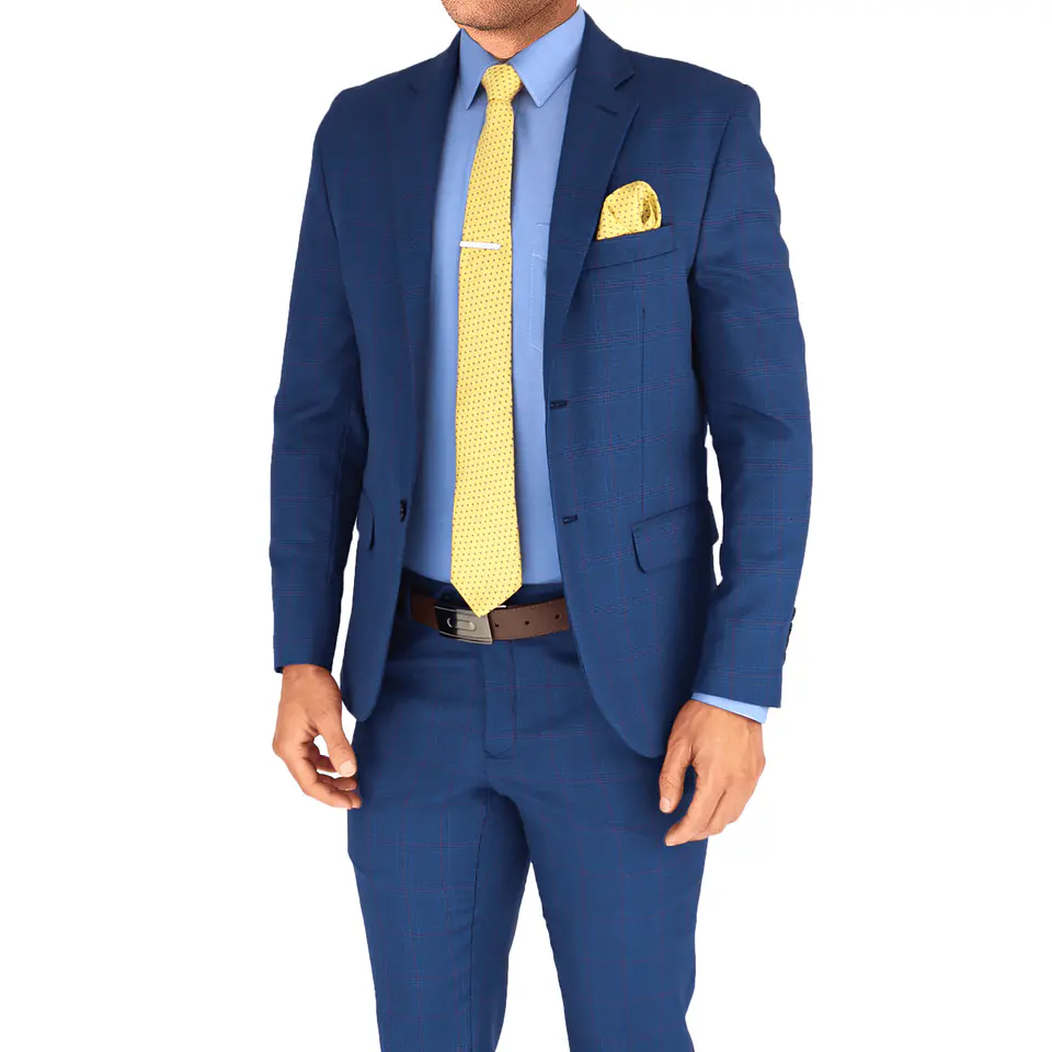 Traje Clásico Azul Cobalto 2