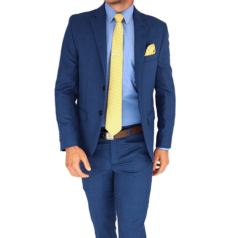 Traje Clásico Azul Cobalto