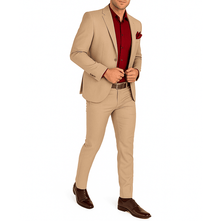 Traje Clásico Beige 3