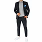 Traje a Rayas Negro - Miniatura 2