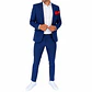 Traje a Rayas Azul Medio - Miniatura 2
