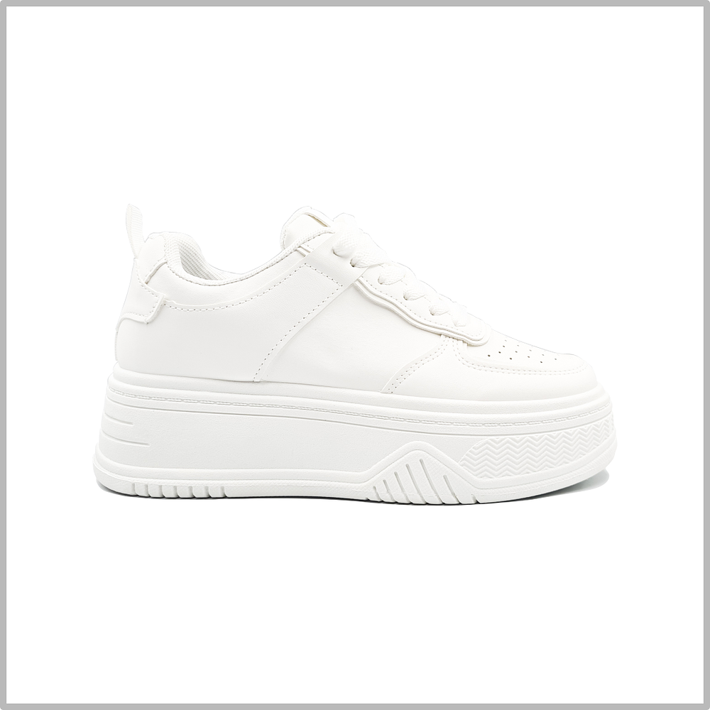 Zapatilla Mujer Plataforma 2203 Blanca