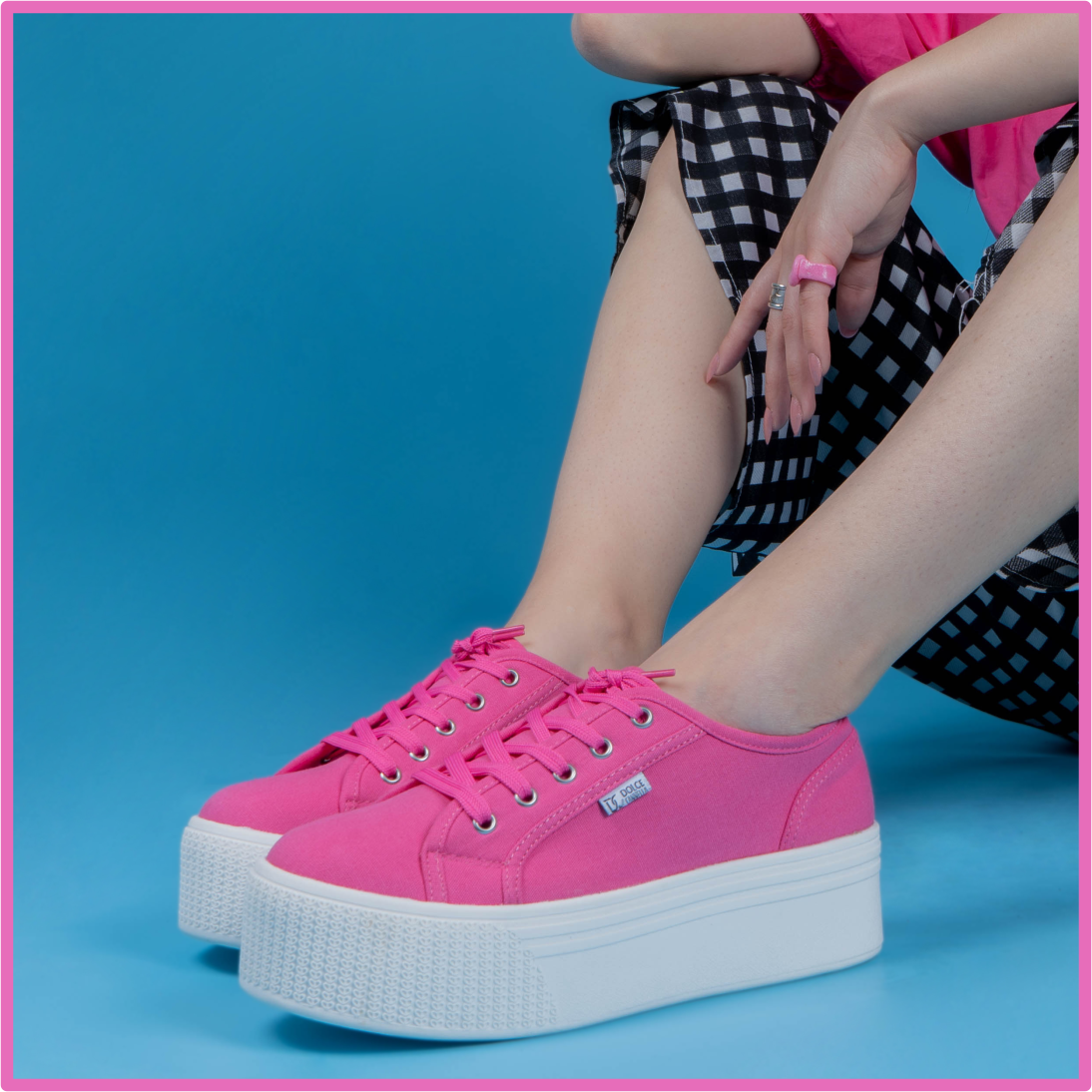 Zapatilla Lona 2105 Fucsia