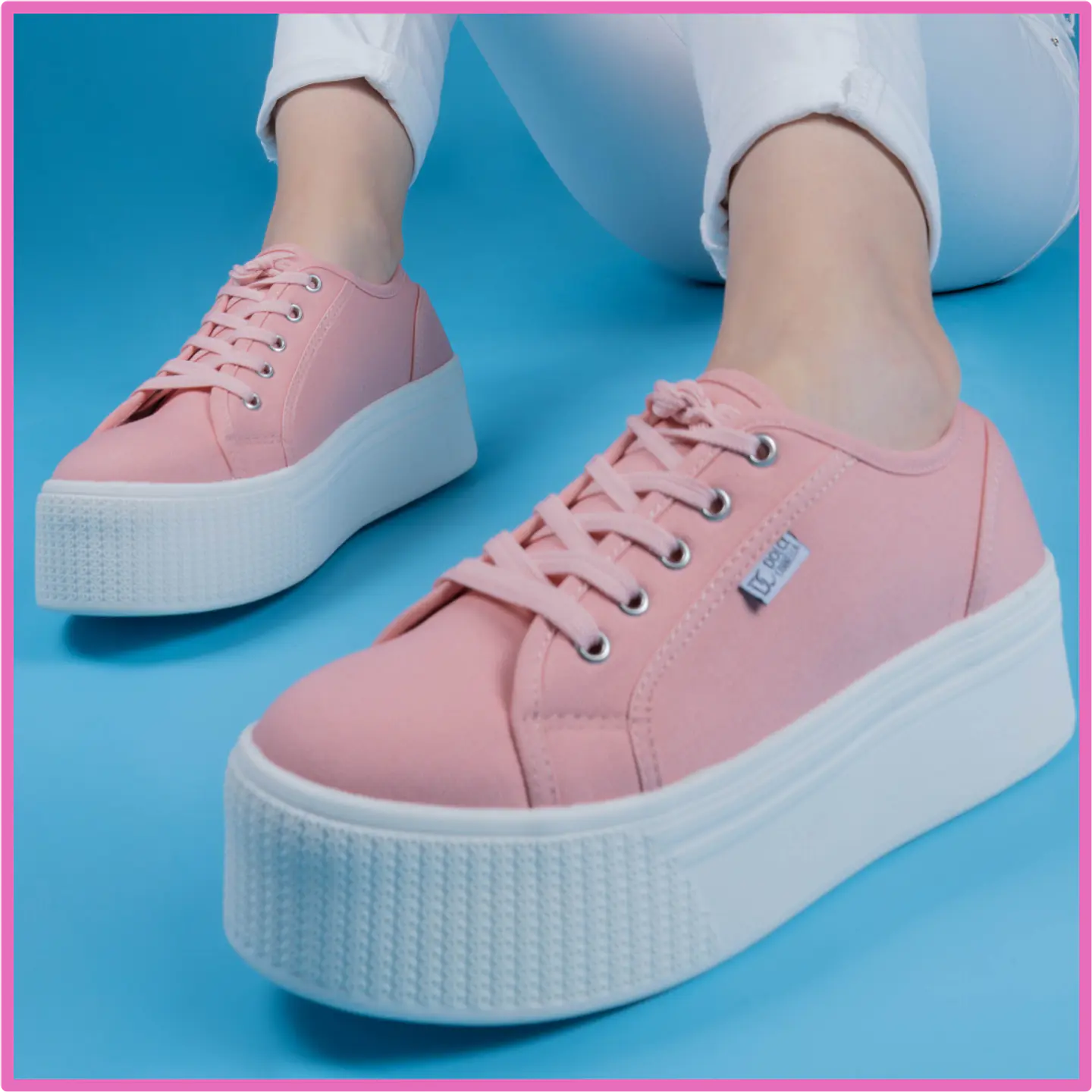 Zapatilla Lona 2105 Coral 1