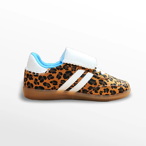 ZAPATILLAS MUJER  LEOPARD RAYAS PU