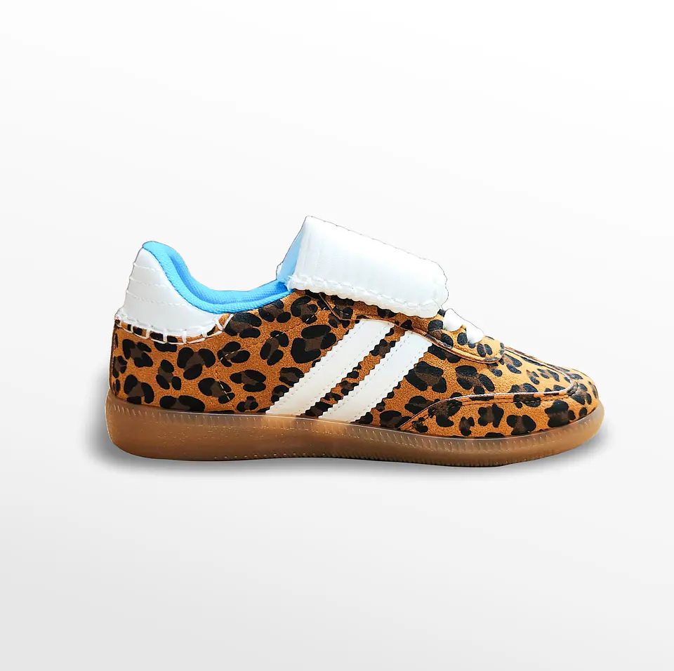 ZAPATILLAS MUJER  LEOPARD RAYAS PU 1