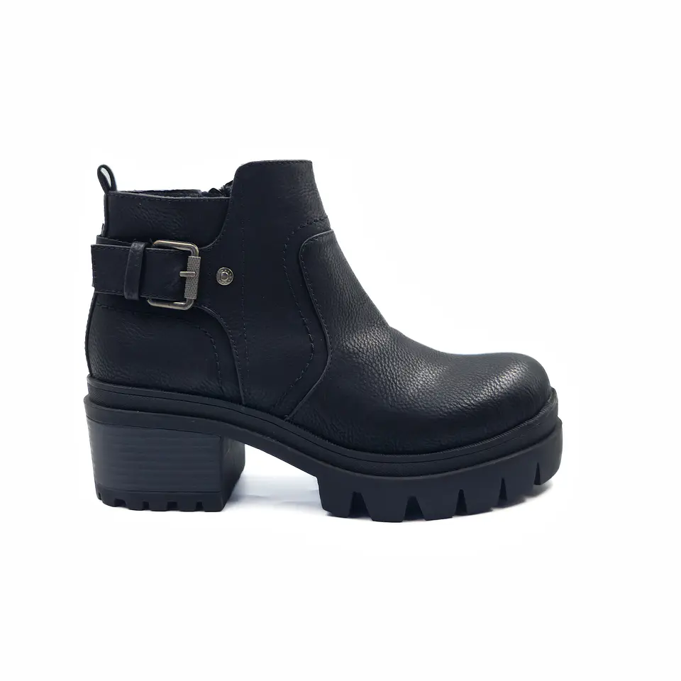  BOTIN MUJER 0073 NEGRO  PU HEBILLA  3