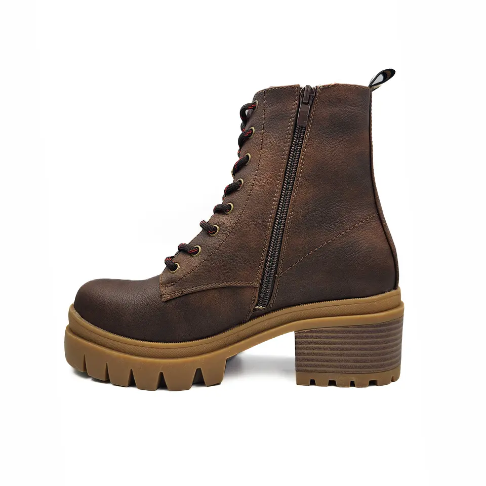  BOTIN MUJER 0102 COFFEE  PU CORDON  3