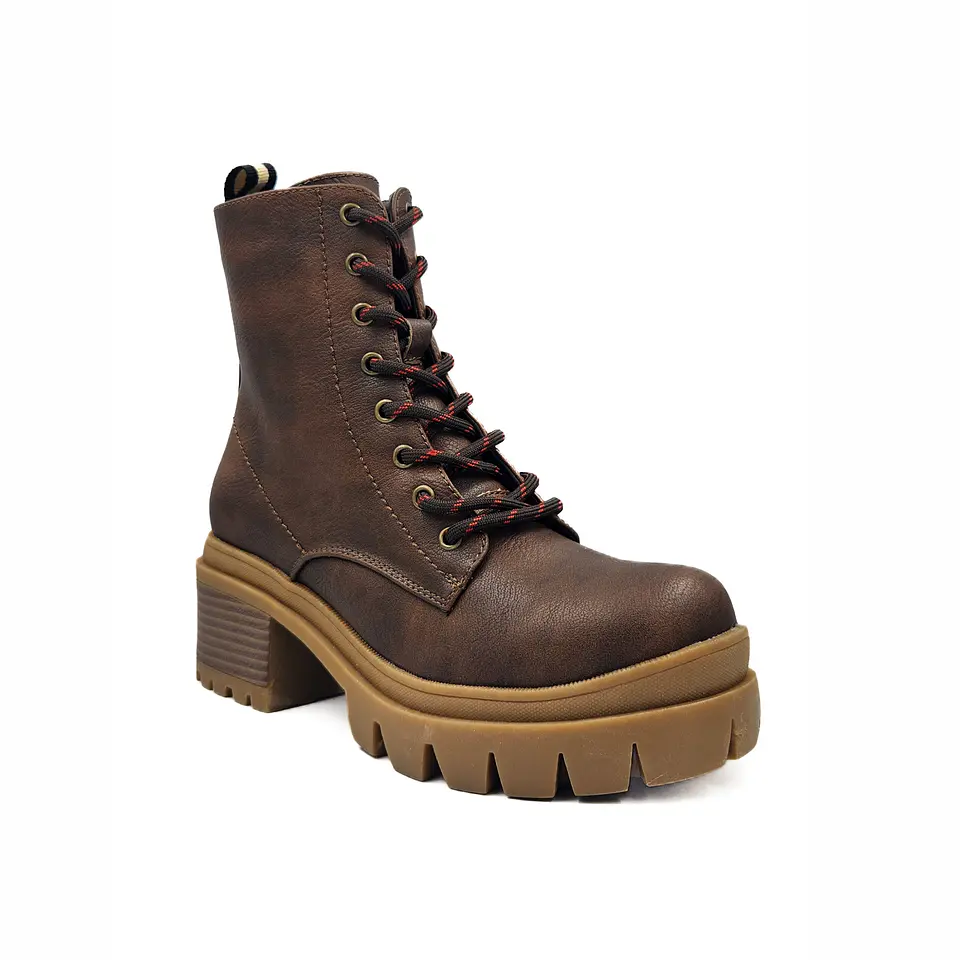  BOTIN MUJER 0102 COFFEE  PU CORDON  2