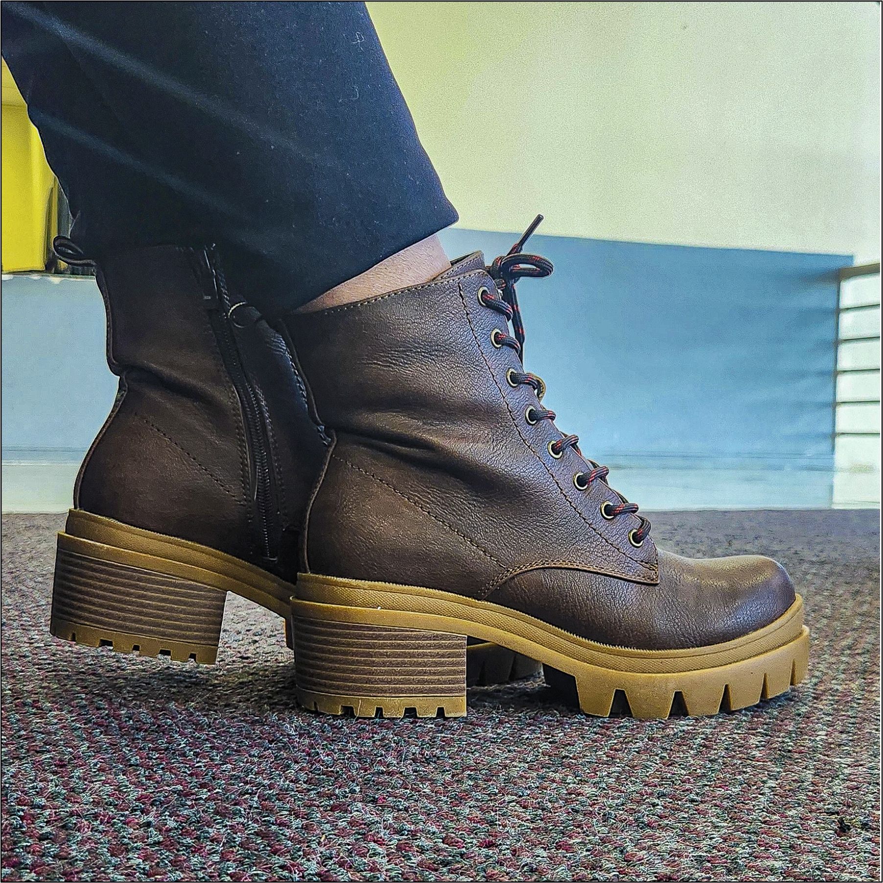 BOTIN MUJER 0102 COFFEE  PU CORDON