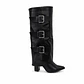 BOTA MUJER PU NEGRO POL 3 HEB - Miniatura 1