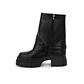 BOTIN MUJER PU NEGRO POL HEB - Miniatura 2