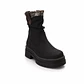 BOTIN MUJER PU NEGRO LANA - Miniatura 3
