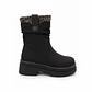 BOTIN MUJER PU NEGRO LANA - Miniatura 1