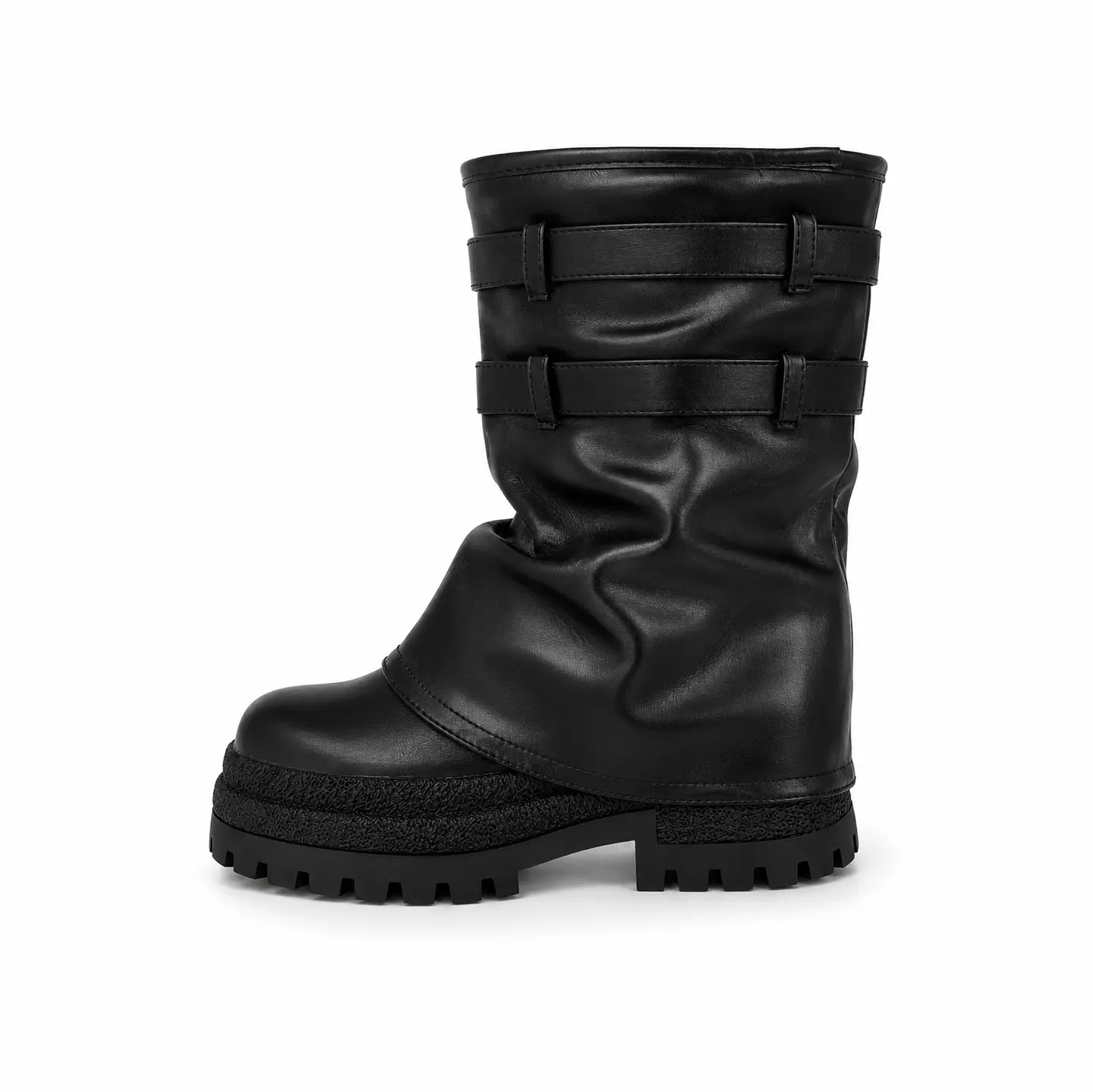  BOTIN MUJER PU NEGRO 2 HEB CIERRE  3
