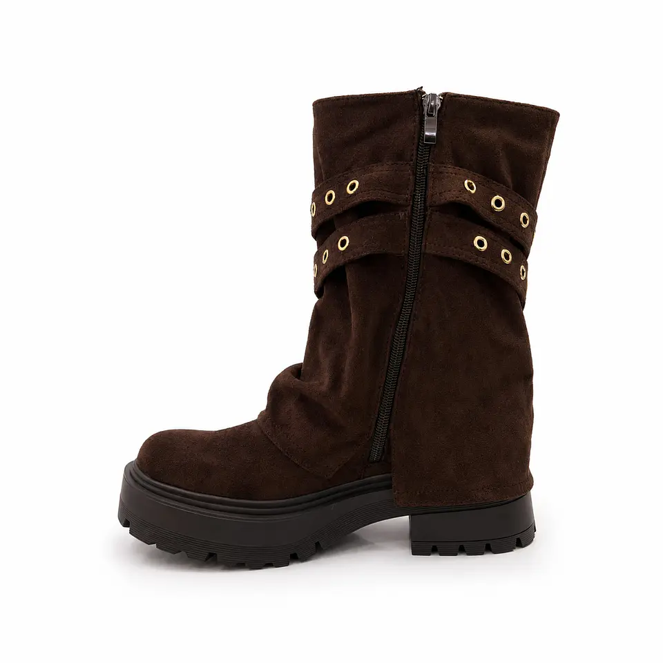 BOTIN MUJER MF CAFE POL 2H 2