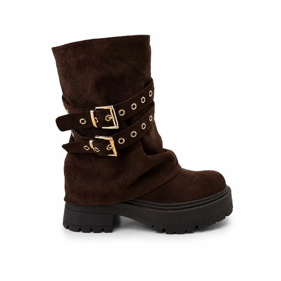 BOTIN MUJER MF CAFE POL 2H 1