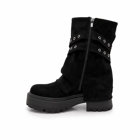 BOTIN MUJER MF NEGRO POL 2H