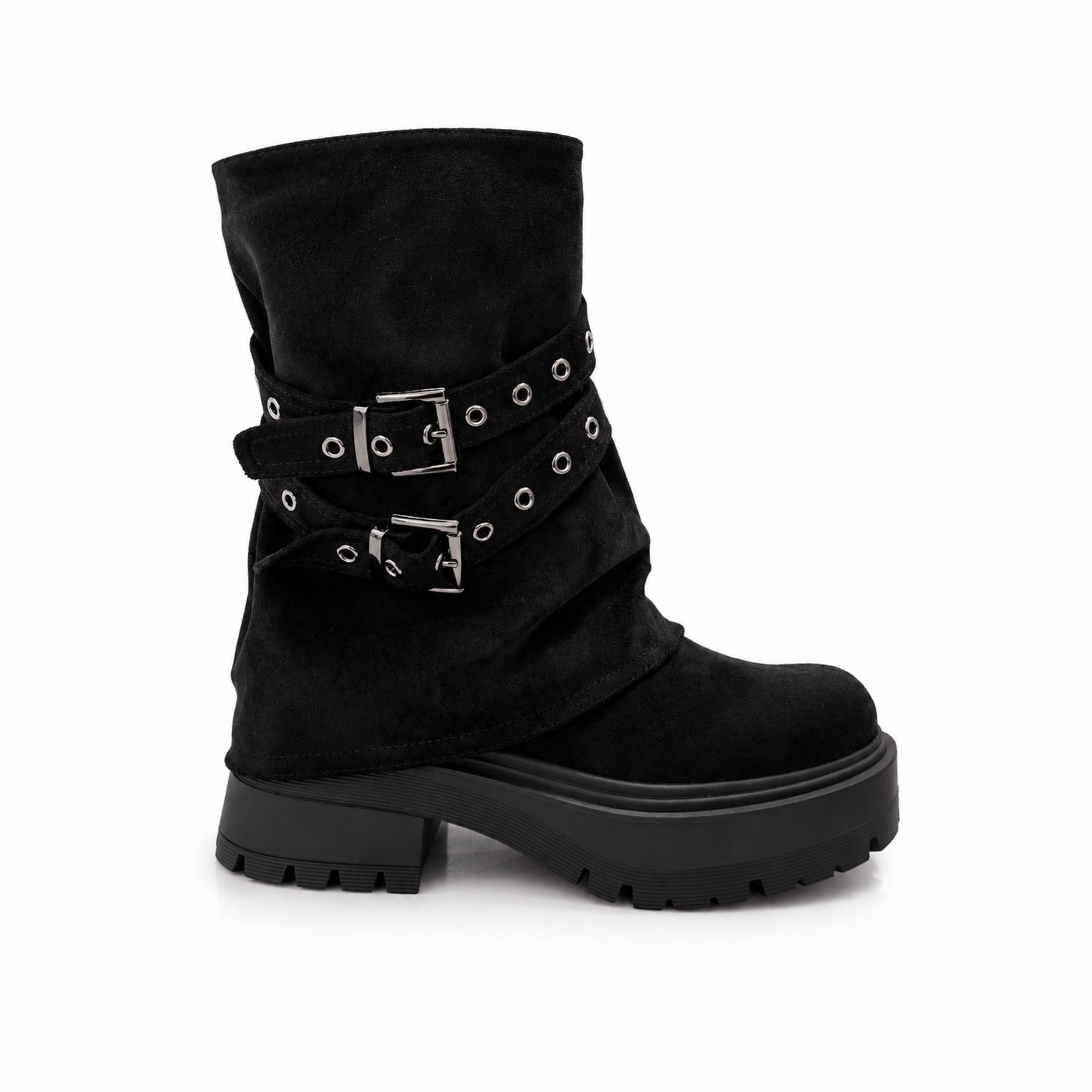 BOTIN MUJER MF NEGRO POL 2H