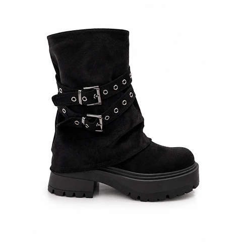 BOTIN MUJER MF NEGRO POL 2H
