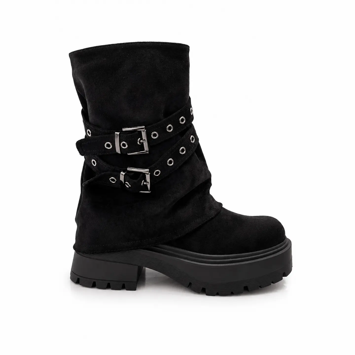 BOTIN MUJER MF NEGRO POL 2H 1
