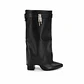 BOTA MUJER PU NEGRO POL CORTA  - Miniatura 1