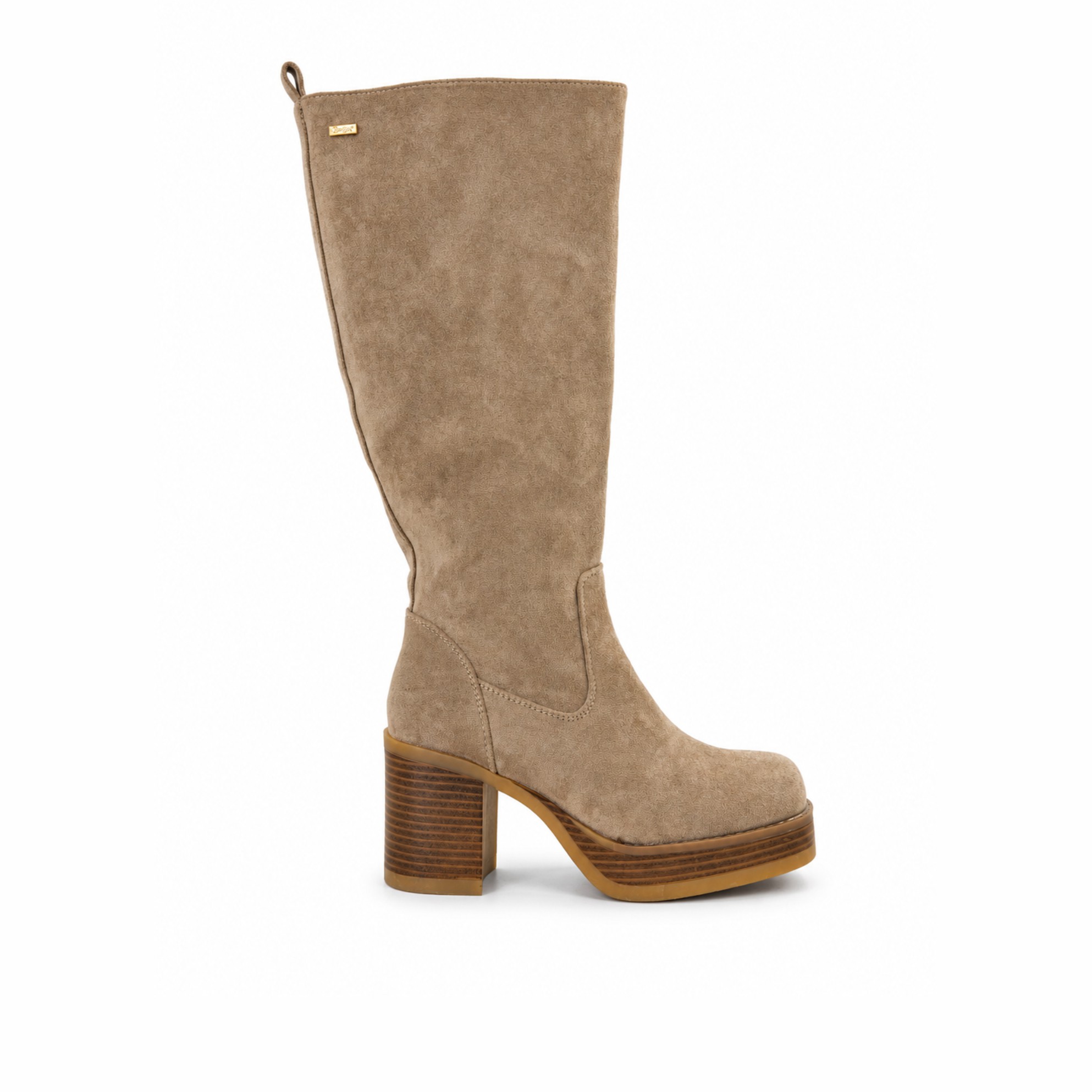 BOTA MUJER MF KHAKY PLATAFORMA