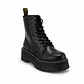  BOTIN MUJER PU NEGRO CORDON - Miniatura 1