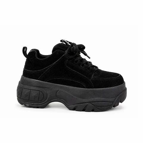 ZAPATILLA MUJER MF NEGRO CB PLANA