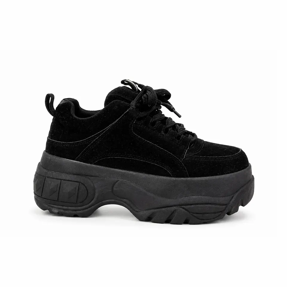 ZAPATILLA MUJER MF NEGRO CB PLANA 1
