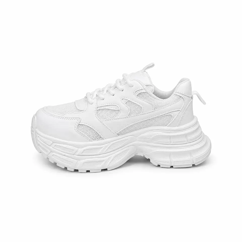ZAPATILLA MUJER PU BLANCO CB CORDONES 2