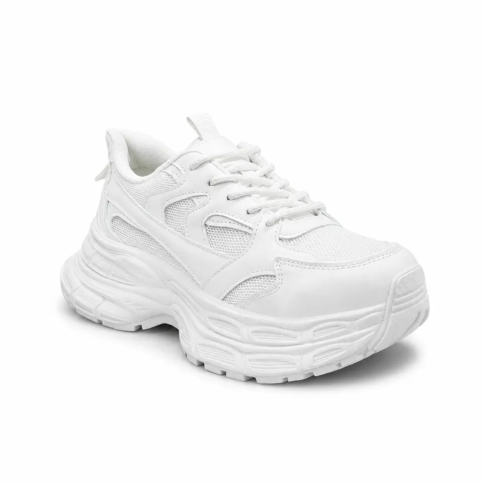 ZAPATILLA MUJER PU BLANCO CB CORDONES 1