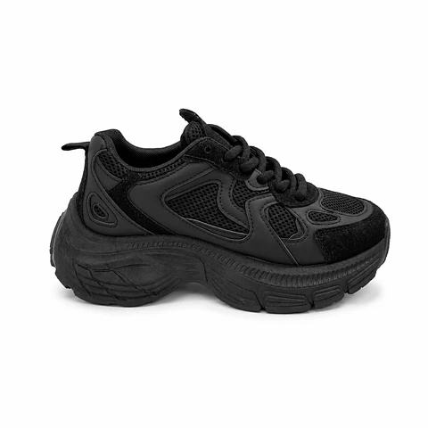  ZAPATILLA MUJER PU NEGRO CB CORD 