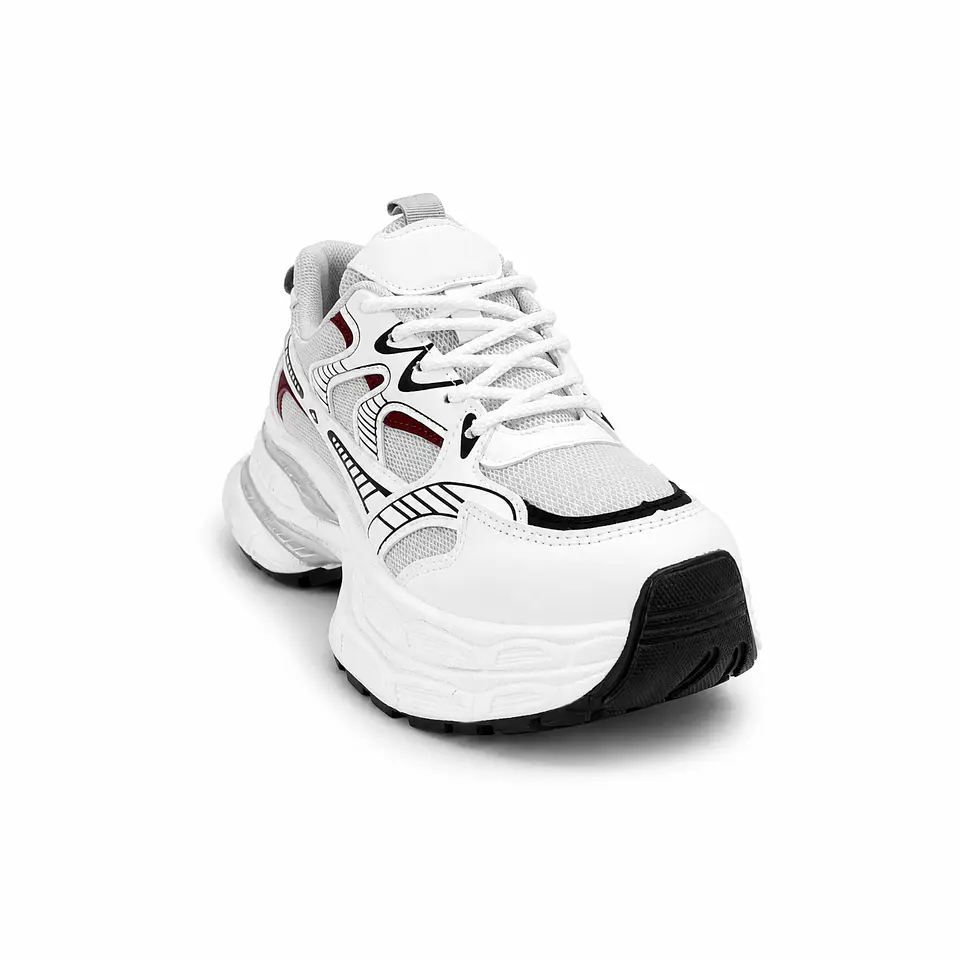 ZAPATILLA MUJER PU BCO NEGRO CB 2