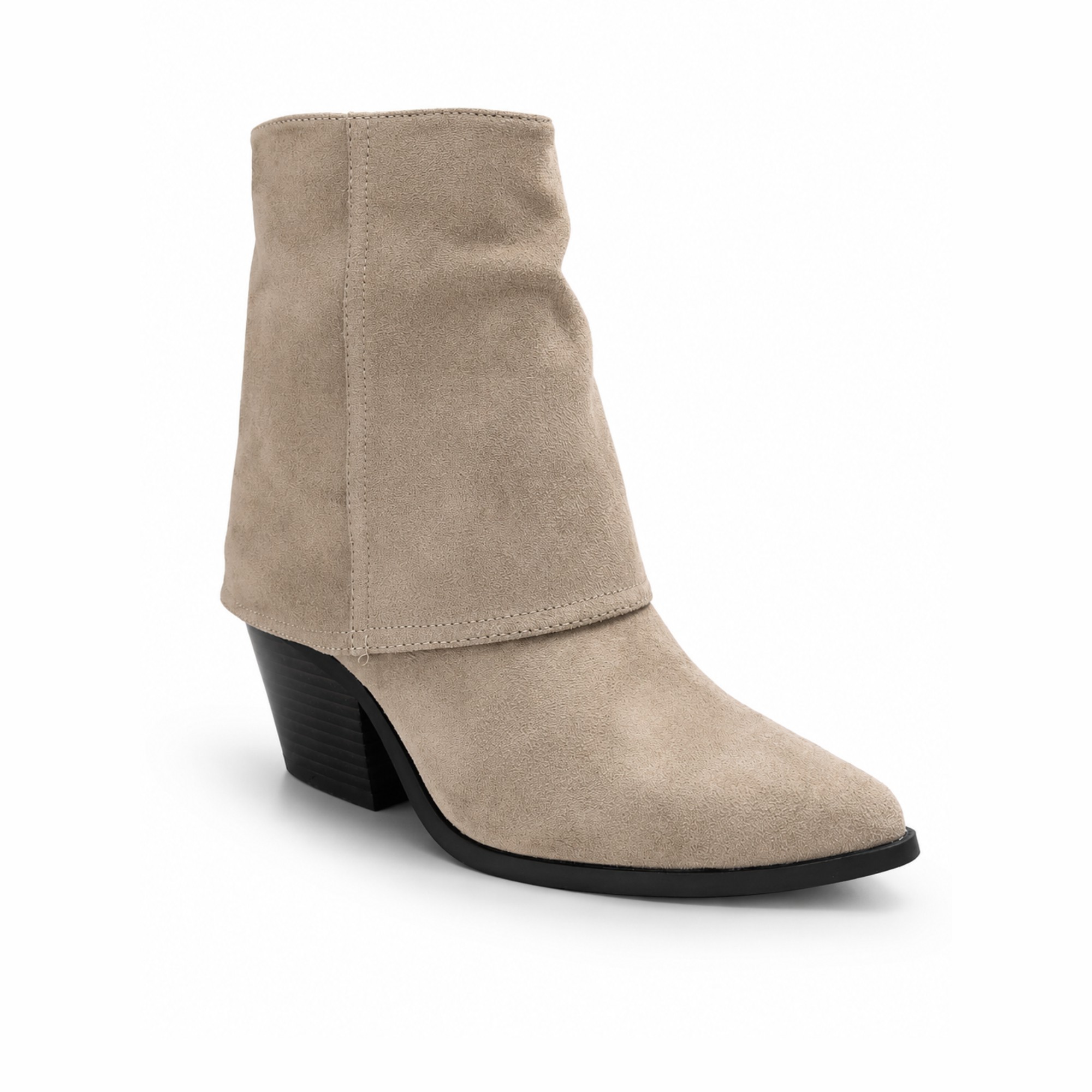 BOTIN MUJER MF KHAKY VAQUERO
