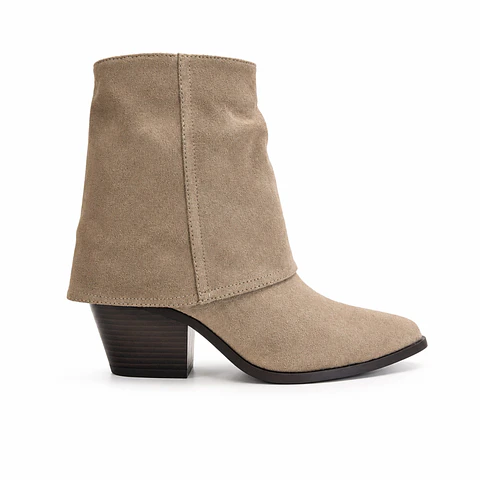 BOTIN MUJER MF KHAKY VAQUERO