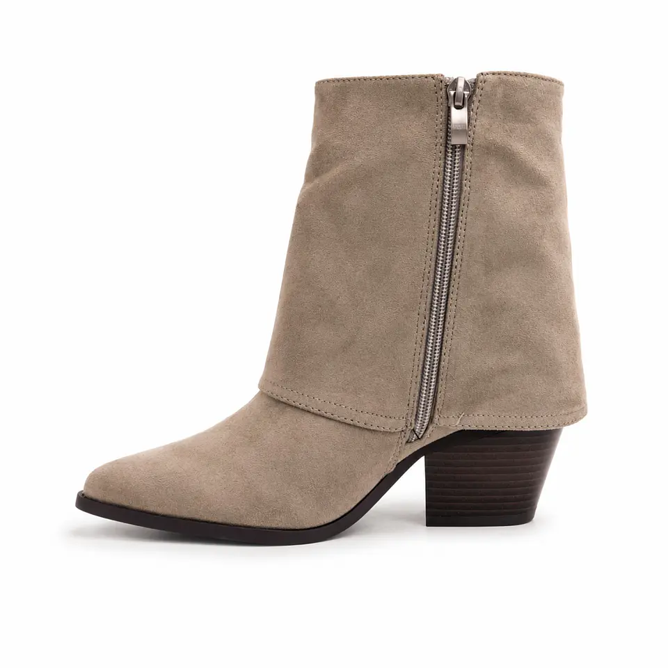 BOTIN MUJER MF KHAKY VAQUERO 3