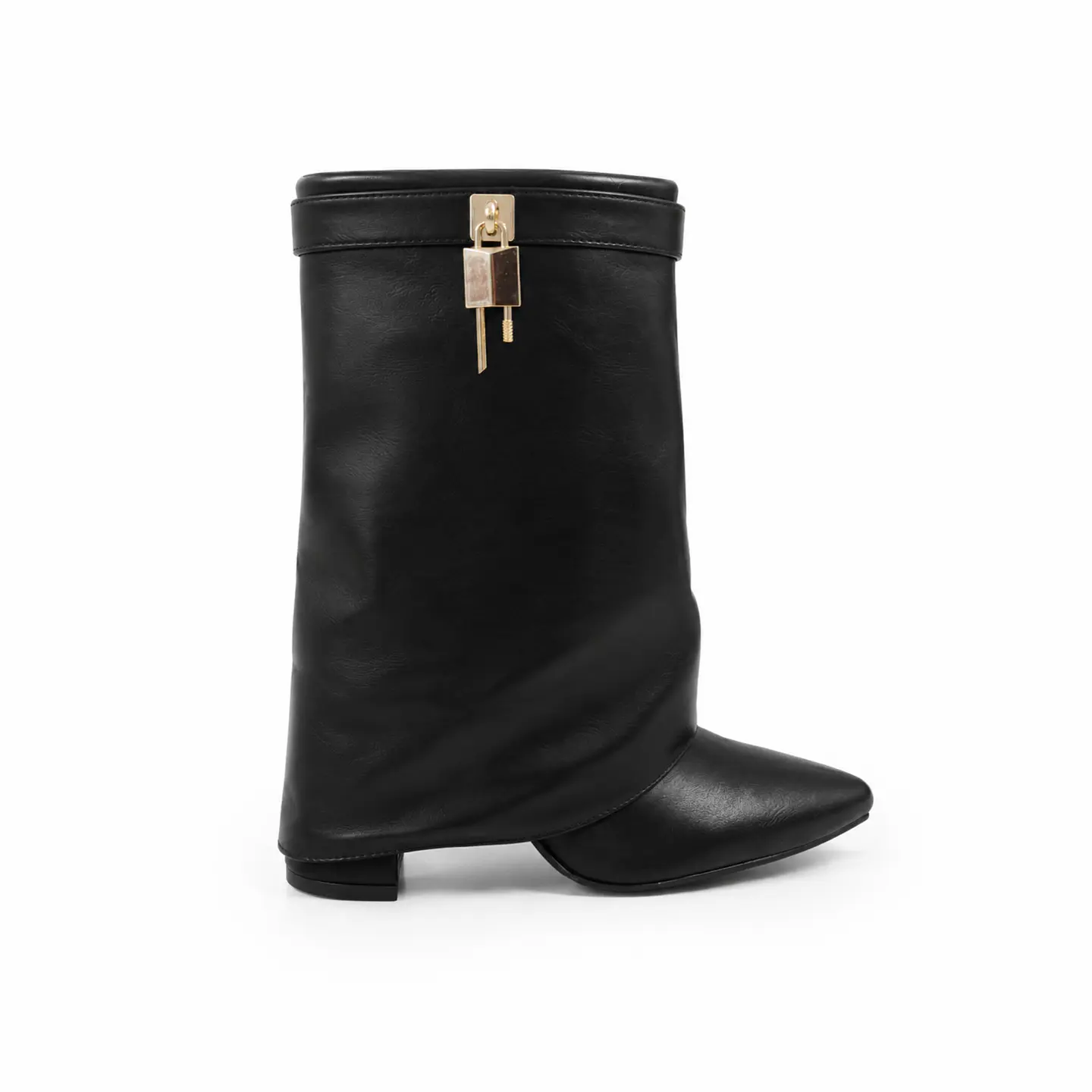 BOTA MUJER PU NEGRO POL CORTA 3