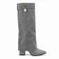 BOTA MUJER MF PLATA POL BRILLO LARGA - Miniatura 3