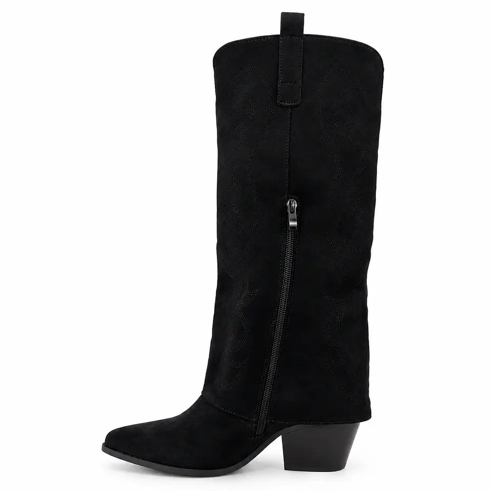 BOTA MUJER MF NEGRO VAQUE L  2